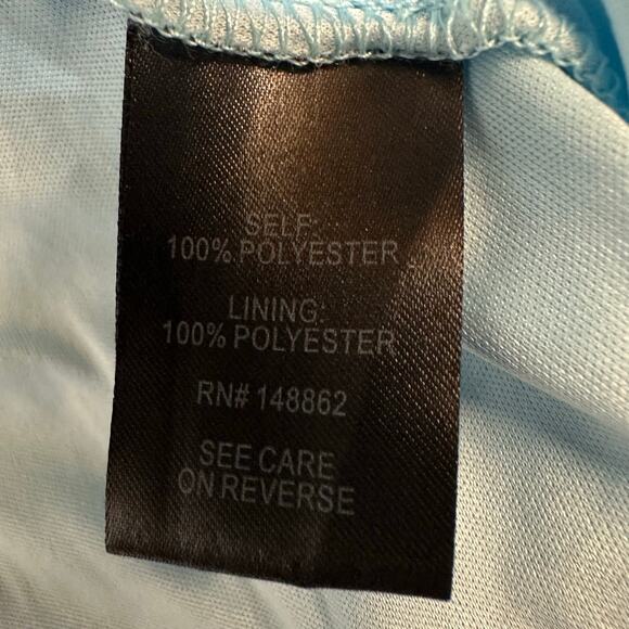 Torrid Blue Stars Mini Blouson Sleeve Mock Neck Skater Dress Sz 00 (M/L 10) - Picture 7 of 11